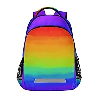 ALAZA Rainbow Color Tie Dye Colorful Backpack Purse for Women Men Personalized Laptop Notebook Tablet School Bag Stylish Casual Daypack, 13 14 15.6 inch