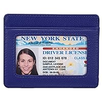 Women's Credit Card Holder Leather Slim Minimalist Wallet
