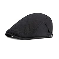 [Echana] Hunting Hat, Belt, Adjustable Size, Plain, Sweat Fabric, Men's, Women's, Attendance, Golf, Hunting Hat, 21.7 - 23.6 inches (55 - 60 cm), Spring, Summer, Autumn (Black)