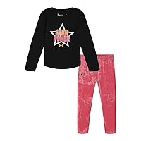 Under Armour girls Long Sleeve Shirt and Legging Set, Durable Stretch and Lightweight