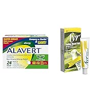 Alavert Allergy 24 Hour 60 Count and Ayr Saline Nasal Gel 0.5 Ounce Allergy Relief Bundle