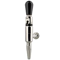 Nitrogen Draft Beer Faucet - Steel Keg Faucet and Plastic Keg Tap Handle for Stout Beer and Nitro Coffee