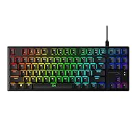 HyperX Alloy Origins Core - Tenkeyless Mechanical Gaming Keyboard, Software Controlled Light & Macro Customization, Compact Form Factor, RGB LED Backlit, Clicky HyperX Blue Switch,Black