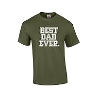 Best Dad Ever Great Father's Day Husband Grandpa Men's Short Sleeve T-Shirt-Military-Small