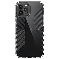 Speck iPhone 12 Clear Case - Drop Protection Fits iPhone 12 Pro & iPhone 12 Phones - Built for MagSafe - Anti-Yellowing & Anti-Fade with Dual Layer Slim Design 6.1 Inch - Perfect Clear Presidio