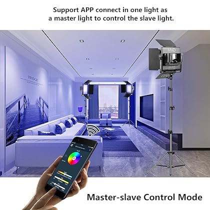 GVM RGB LED Video Lighting Kit, 800D Studio Video Lights with Panel, APP Control for YouTube Photography Lighting, , 3200K-5600K, 8 Kinds of The Scene Lights, 3 Packs