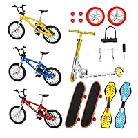 2 Finger Skateboard with Random Pattern, 3 Finger Bicycles..Mini Finger Toys skatboards Bikes Bikes of Small Fingers of Fingers 18 Pieces