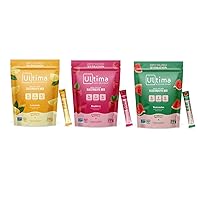 Ultima Replenisher Electrolyte Drink Mix Bundle – Lemonade & Raspberry & Watermelon, 20 Stickpacks – 6 Electrolytes & Minerals – Keto Friendly, Vegan, Non-GMO & Sugar-Free Electrolyte Powder