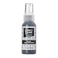 Gallery Glass, Black Liquid 2 fl oz Leading Perfect for Stained Glass DIY Paint Projects, 19702