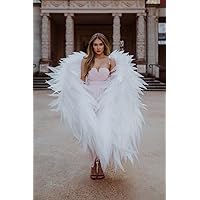 Dancing Wings Cosplay Costume Angel Wings for Photo Shoots Victoria Secret Moving Wings Flexible Wings for Party Photography Prop Wings 135 in