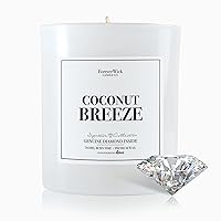 Foreverwick Coconut Breeze Candle | Gifts for Women | Valentines Gifts | Aromatherapy Candle for Bath, Destress & Clearance | Strong Scented Candles for Decor | 14 oz & 70 Hours Burning Time