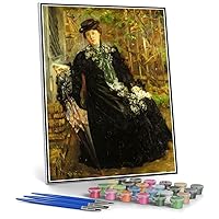 DIY Painting Kits for Adults in A Black Coat Painting by Lovis Corinth Arts Craft for Home Wall Decor