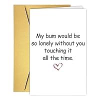Romantic Birthday Cards Gift For Him Her, Funny Dirty Anniversary Card Valentine Gift For Husband Wife Boyfriend Girlfriend Partner, Sexy Gift for Valentines Day Birthday