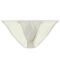 Mens Contour Pouch Bikini Swimsuit Solid Shiny Metallic Underwear Male Briefs Underpants Sexy Low Rise Thongs G-String