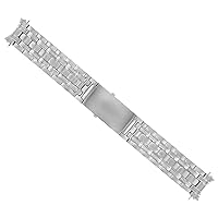 Ewatchparts WATCH BAND STAINLESS STEEL COMPATIBLE WITH OMEGA SEAMASTER BRUSH FINISH BRACELET 20MM HEAVY