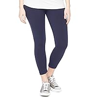 Motherhood Maternity Women's Essential Stretch Secret Fit Belly Leggings XS-3X Available in 1 Pack & 2 Packs, Navy, Large