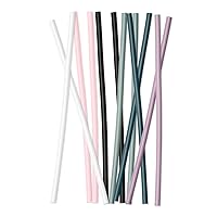 Simple Modern Plastic Reusable Straws | BPA Free and Waste Reducing Straw for Tumblers and Travel Mugs | Classic Collection | 12 Pack | Assortment 1