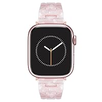 Anne Klein Women's Acetate Fashion Band for Apple Watch Secure, Adjustable, Apple Watch Band Replacement, Fits Most Wrists