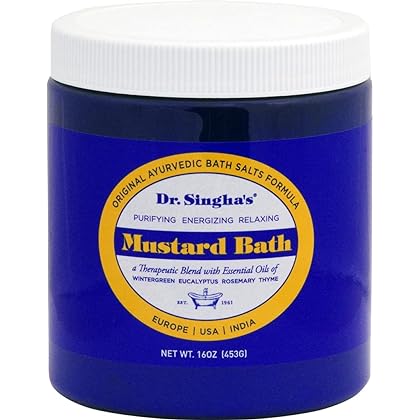 Dr. Singha's Mustard Bath, Therapeutic Bath Salts (16 Ounce)