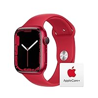Apple Watch Series 7 [GPS 45mm] Smart Watch w/ (Product) RED Aluminum Case with (Product) RED Sport Band. Fitness Tracker, Blood Oxygen & ECG Apps, Always-On Retina Display, Water Resistant AppleCare