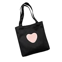 KieTeiiK Cross Body Bag,Stylish Canvas Love Heart Handbag for Women Shoulder Bags Durable and Convenient Tote Bag