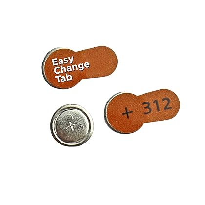 Powermax Size 312 Hearing Aid Batteries, Made In USA, Brown Tab, 64 Count