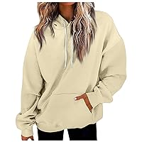 UOFOCO Womens Gradient Hoodie Casual Oversized Hooded Sweatshirts Loose Fit Drawstring Trendy Pullover Tops 2024 Spring New