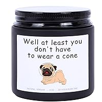 Funny Get Well Soon Gifts for Women Men, at Least You Don’t Have to Wear A Cone, Feel Better Gifts, Recovery Feel Better Gifts for Friend, Lavender Scented Candle