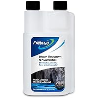 Show FresH2O Livestock Water Treatment for Drinking Water - Effectively Eliminates Chlorine & Removes Related Odor in Drinking Water, Easy to Use, Treats Up to 150 Gallons of Chlorinated Water - 16oz