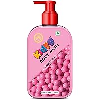 Kidsy Bubble Gum Body Wash No Tears, No SLS For Kids, Dermatologically Tested, pH Balanced, 240 ml