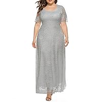 Women's Plus Size Long Dresses for Mother of The Bride Outfits 3 Colors to Choose for Formal Occasion Outfit