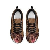 Amazing German Shorthaired Pointer Dog Print Men's Casual Sneakers