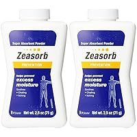 Zeasorb Prevention Super Absorbent Powder, Foot Care, 2.5-Ounce Bottle (Pack of 2)