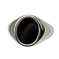 Signet Engagement Mens Jewelry - Mens Ring Black Onyx Signet Black Ring - Onyx Ring - Signet Ring Men - Mens Signet Ring - Rings for Men - Mens Black Ring - Mens Jewelry - Solid 925K Silver Jewelry