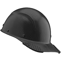 Lift Safety DAX Carbon Fiber Cap Hard hat with 6 Point Suspension, Matte Black, Medium