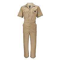 Natural Uniforms Mens Short Sleeve Coveralls Zippered Workwear