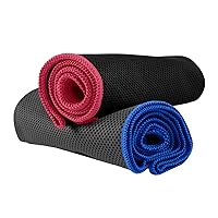NirvanaShape ® Ice-Cold Cooling Towel - Instant Cooling Effect | Ultra-Light & Anti-Odour Microfibre Towel | Ideal for Sports & Leisure | For Running, Strength Training, Yoga, Golf, Hiking & Camping