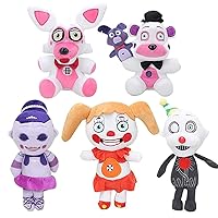 uiuoutoy 9 Pcs/Set Five Nights At Freddy's Plushies Toys FNAF Nightmare  Foxy Freddy Springtrap Plush Soft Dolls Gift : : Toys & Games
