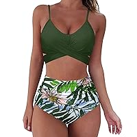 Swimsuits for Older Women 2 Piece Tankini Swimsuit Coverup for Women Womens Swimsuits High Waisted Shorts