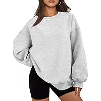 EFAN Womens Oversized Sweatshirts Hoodies Fleece Crew Neck Pullover Sweaters Casual Comfy Fall Fashion Outfits Clothes 2024