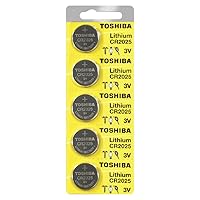 Toshiba CR2025 Battery 3V Lithium Coin Cell (100 Batteries)