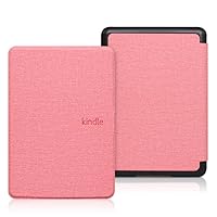Case for 6.8” Kindle Paperwhite 11th Generation 2021- Premium Lightweight PU Leather Book Cover with Auto Wake/Sleep for Amazon Kindle Paperwhite 2021 Signature Edition E-Reader, Solid Color,Pink