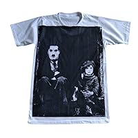 Unisex Charlie Chaplin The Kid T-Shirt Short Sleeve Mens Womens