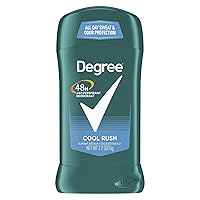 Degree Men Dry Protection Antiperspirant, Cool Rush 2.7 Oz - Pack of 5 - Packaging May Vary