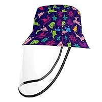 Sun Hats for Men Women Outdoor UV Protection Cap with Face Shield, 22.6 Inch for Adult Christmas Deer Snowy