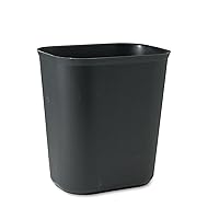 Rubbermaid Commercial Products Fire Resistant Wastebasket 14 Qt/3.5 GAL, for Hospitals/Schools/Hotels/Offices/Homes, Black (FG254100BLA)