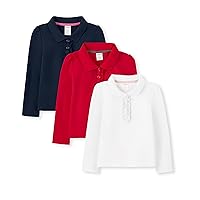 Gymboree Girls and Toddler Long Sleeve Ruffle Polo Shirt