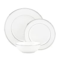Lenox Federal Platinum 3-piece Dinnerware Place Setting - LNX-403,White