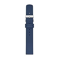Skagen SKB2114 Women's 16mm Standard Leather Watch Strap, Blue, Genuine Imported, blue, One Size