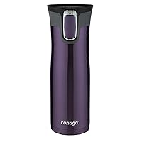 West Loop Stainless Steel Vacuum-Insulated Travel Mug with Spill-Proof Lid, Keeps Drinks Hot up to 5 Hours and Cold up to 12 Hours, 20oz Violet